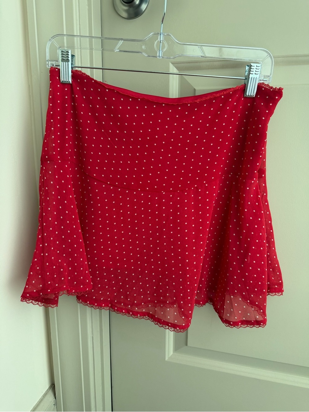 wild fable Red Polka Dot Skater Mini Skirt